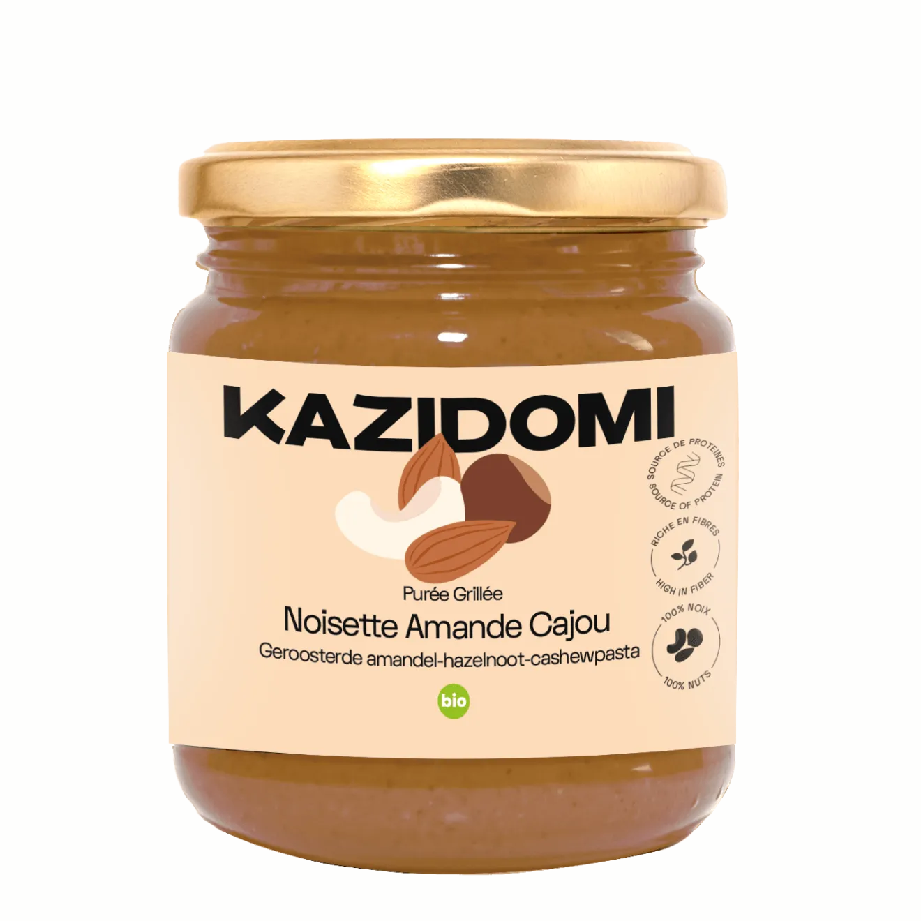 Purée Amande Noisette Cajou Bio