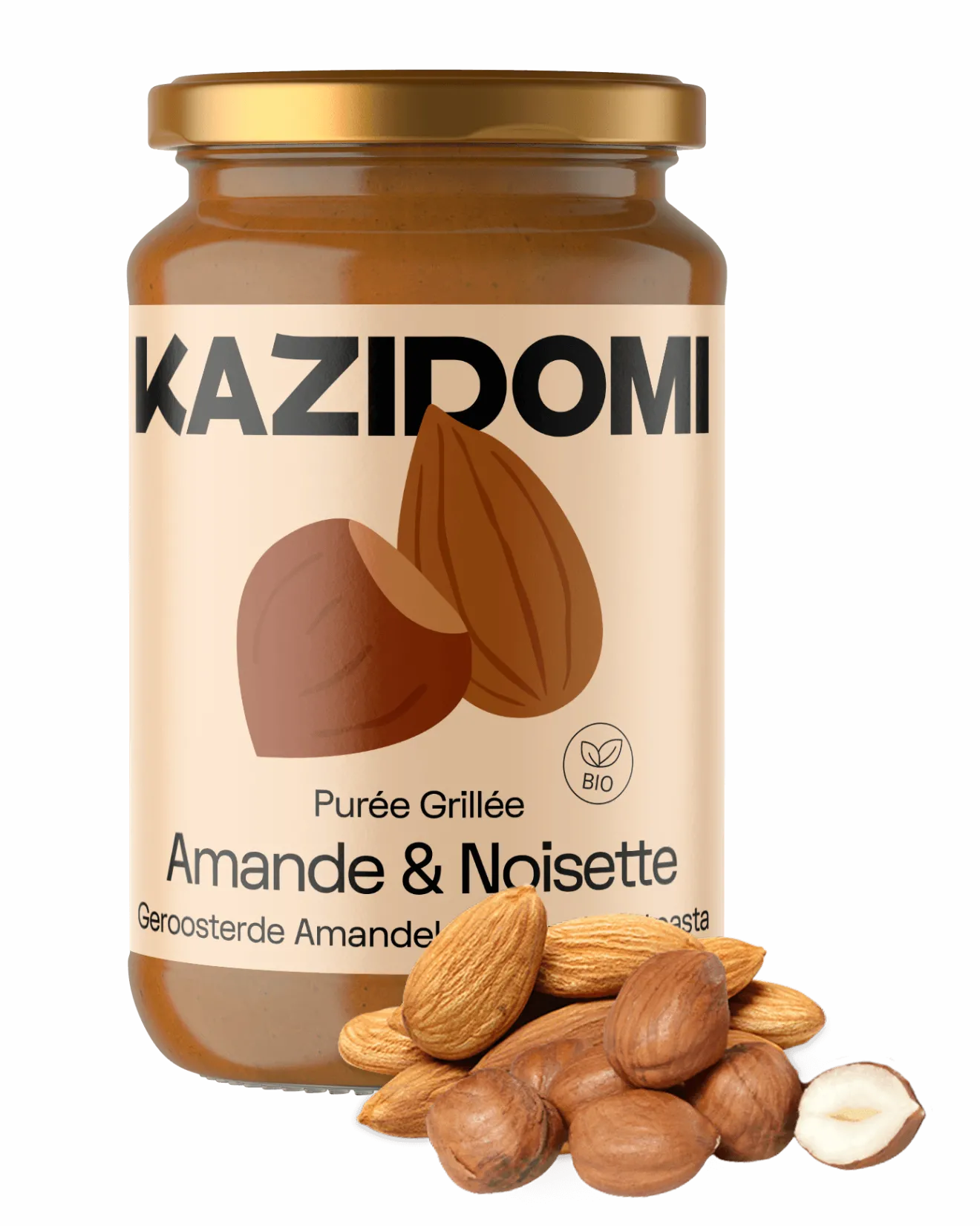 Purée d'Amandes & Noisettes Grillées Bio