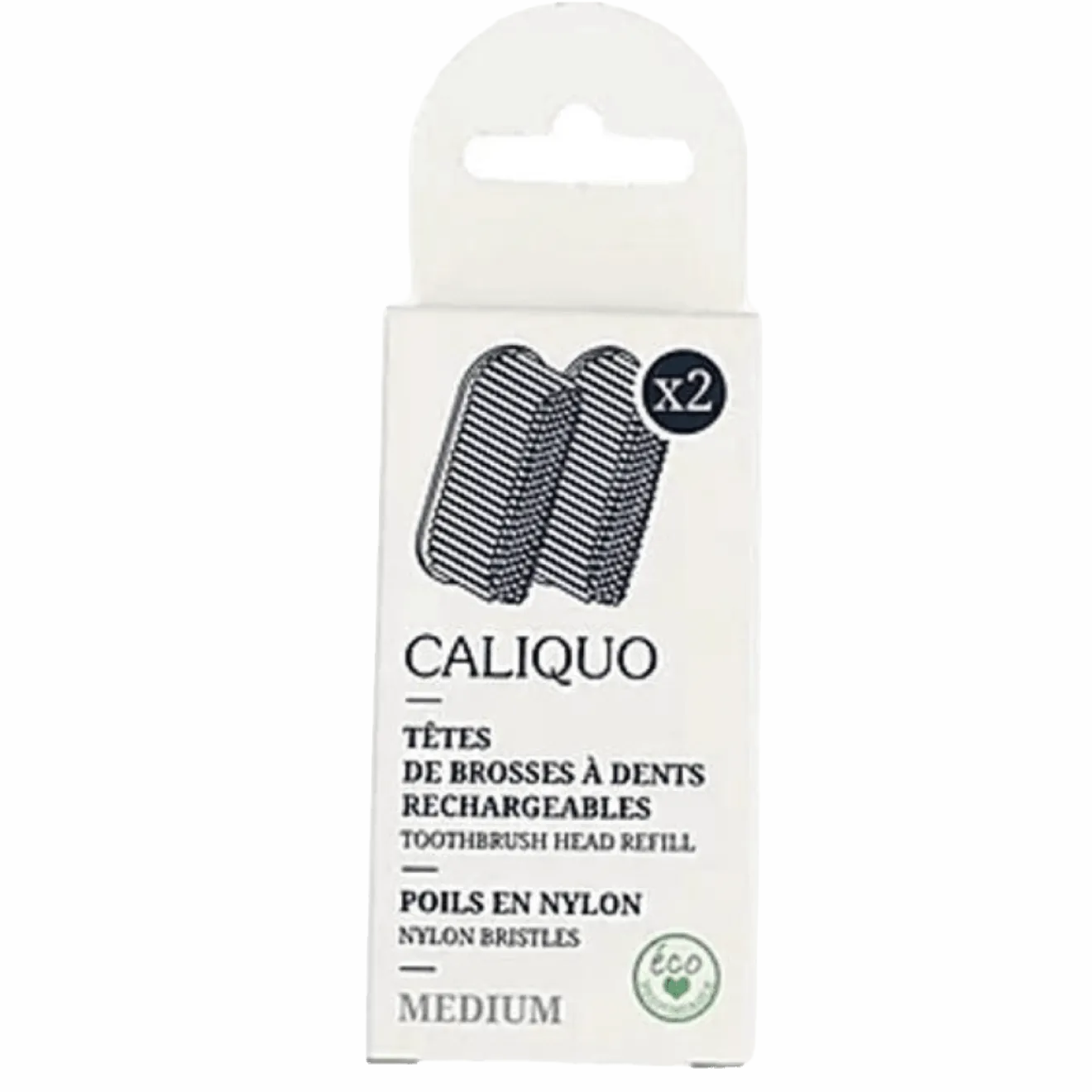 2 Recharges Brosses à dents Médium Bio