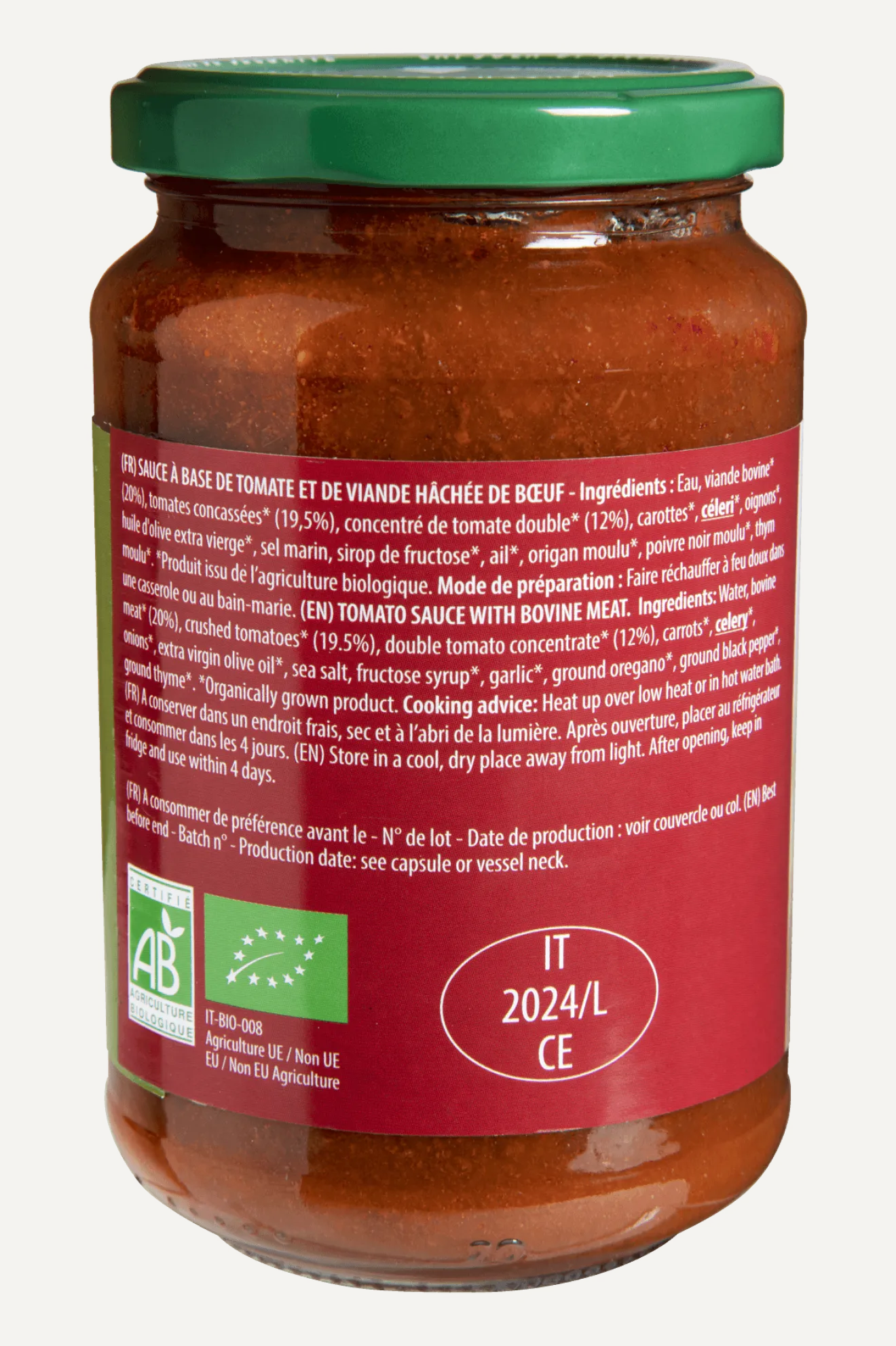 Sauce Bolognese Bio
