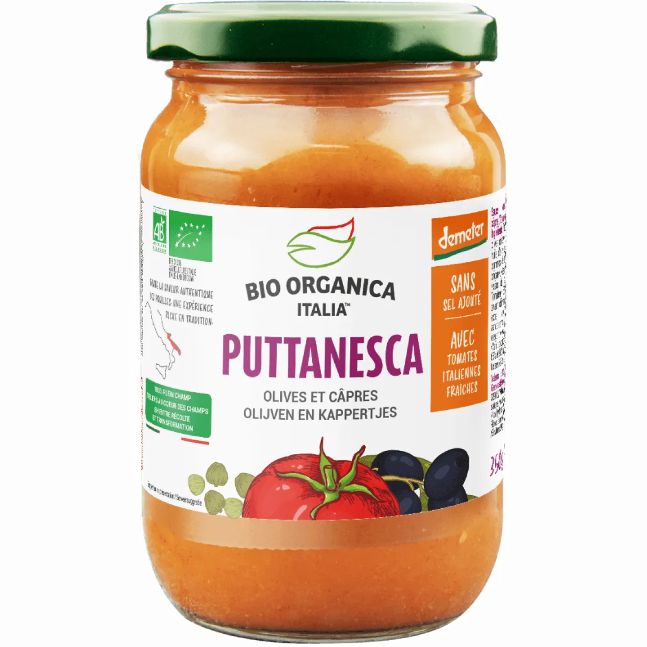 Sauce Tomate Puttanesca Bio