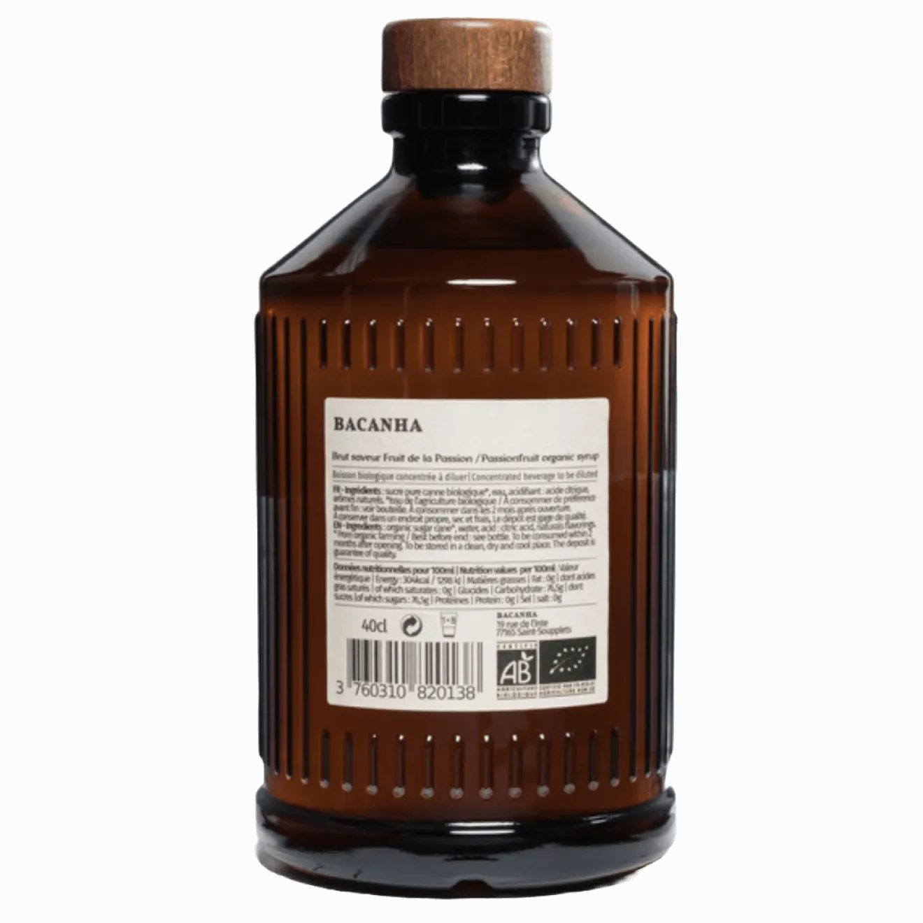 Sirop Fruits Passion Brut Bio