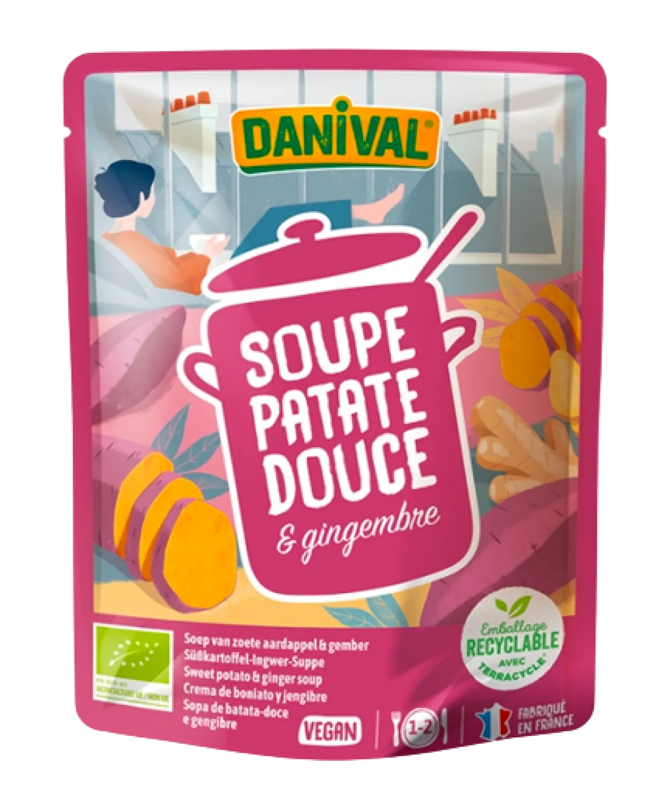 Soupe Patate Douce Gingembre Bio