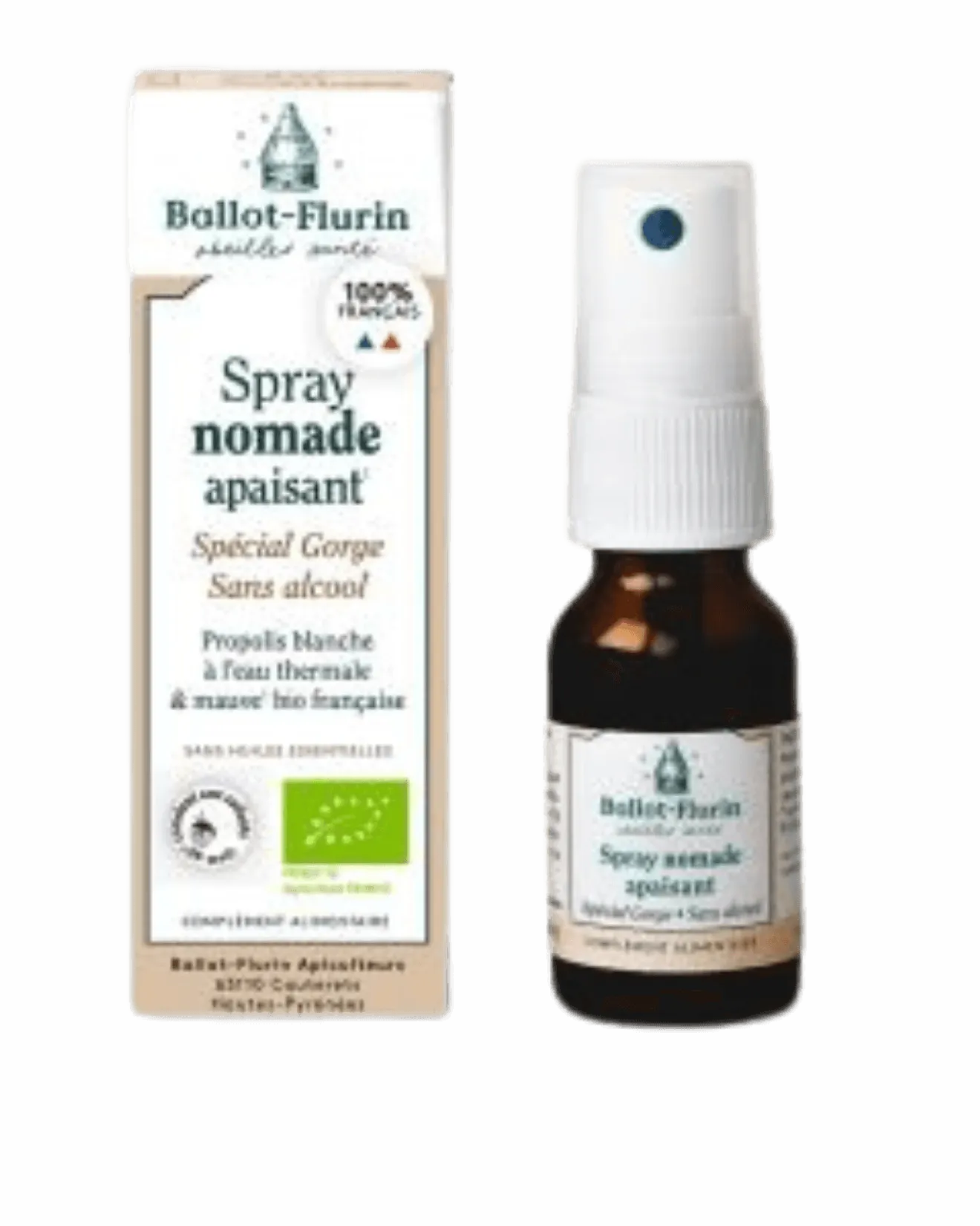 Spray Nomade Apaisant sans Alcool Bio