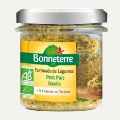 Tartinades de légumes - petit pois basilic Bio