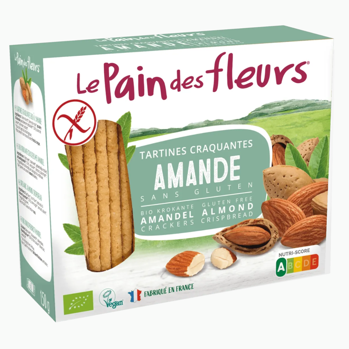 Tartine croquante amande