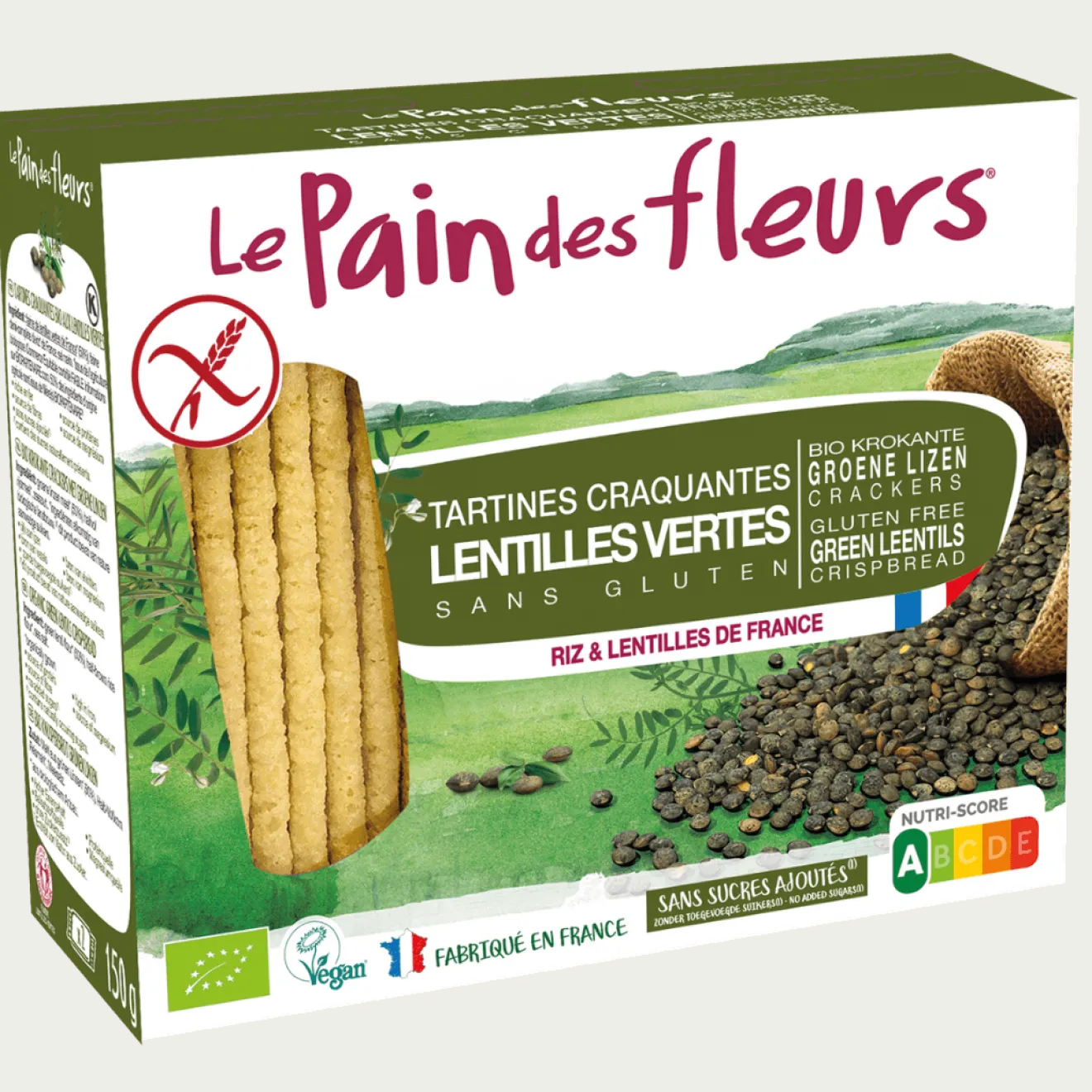 Tartines Craquantes Aux Lentilles Vertes Bio