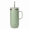 Tasse Isotherme Inox Anse Vert Tilleul