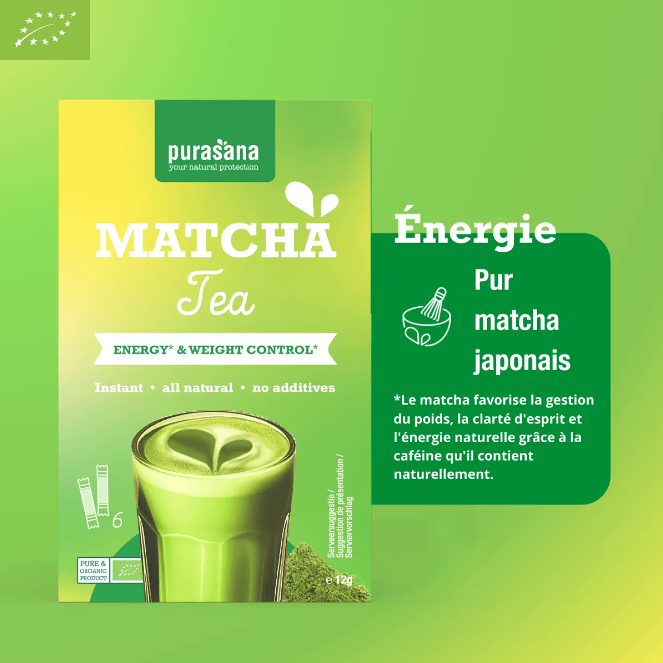 Thé matcha instantané Bio