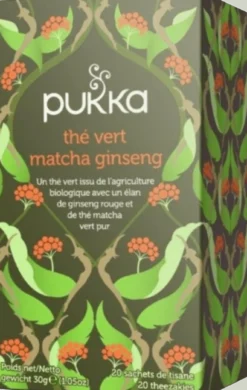 Thé Vert Matcha Ginseng Bio