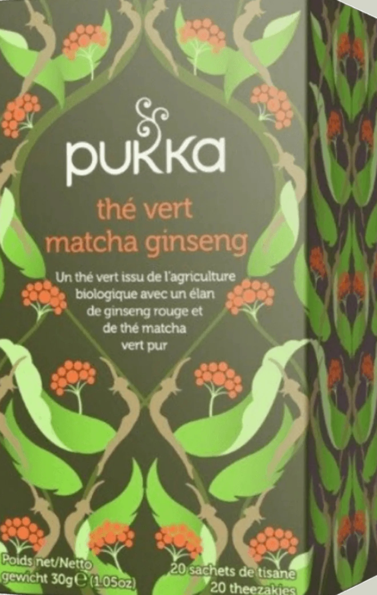 Thé Vert Matcha Ginseng Bio