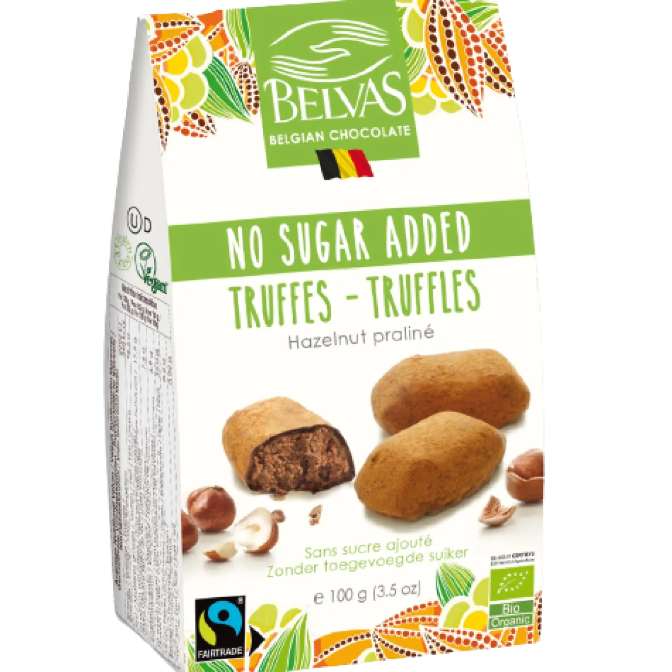 Truffe Noisettes Sans Sucre Bio