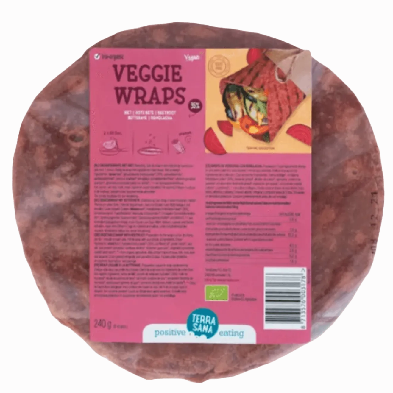 Wrap Betterave Vegan Bio